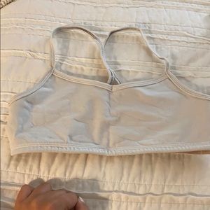 White ivivva sports bra